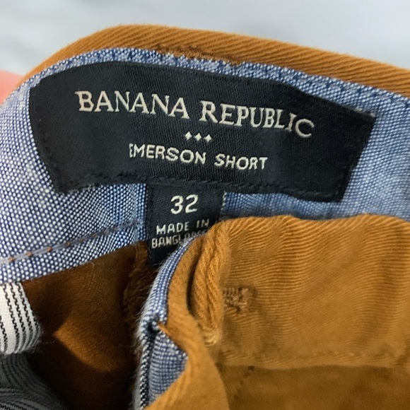 Banana Republic Men’s 11" Emerson Straight Fit Stretch Shorts Brown Size 32 NWT - Picture 5 of 7
